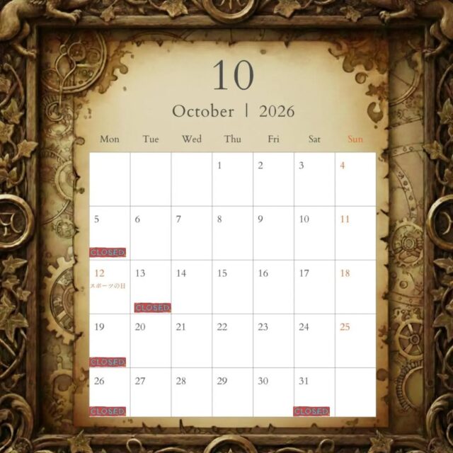 今月の定休日です。

今月末は(土)がお休みとなります。

#山口市ワンオペ美容院#山口市ヘアサロン#アルマダ正規取扱店#リュミエリーナ正規取扱店#M301